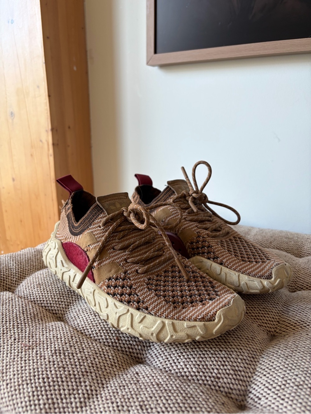 RARE Adidas F/22 Primeknit Raw Gold — Continental sole,Men’s US 4.5 / Women’s ~6